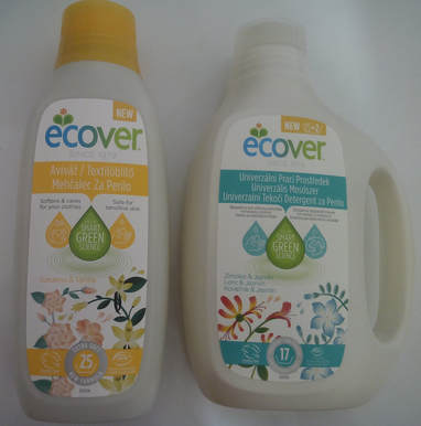 Ecover környezetbarát mosószer és öblítő